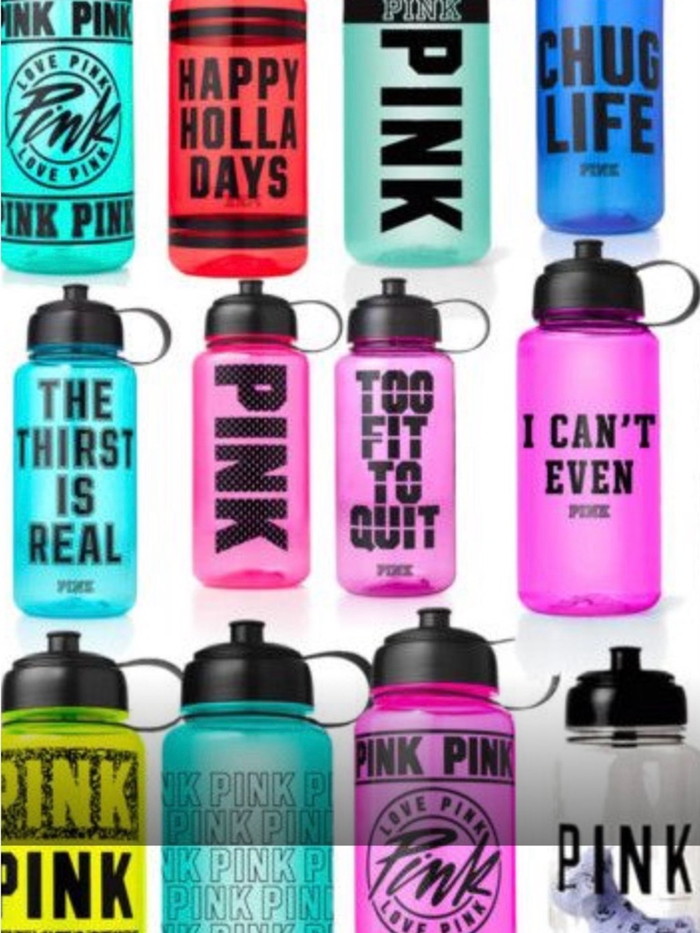 Water bottles various